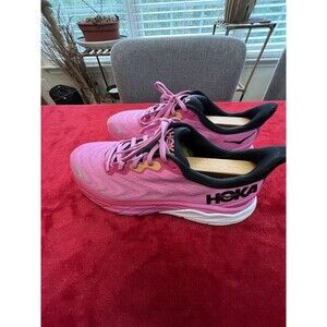 Hoka One One Arahi 6 Shoes Size 9.5B Pink Black Stability Running Sneakers